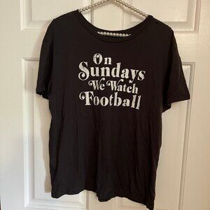 Fifth Sun Ladies Football Crew Neck Short Sleeve Tee Size XL